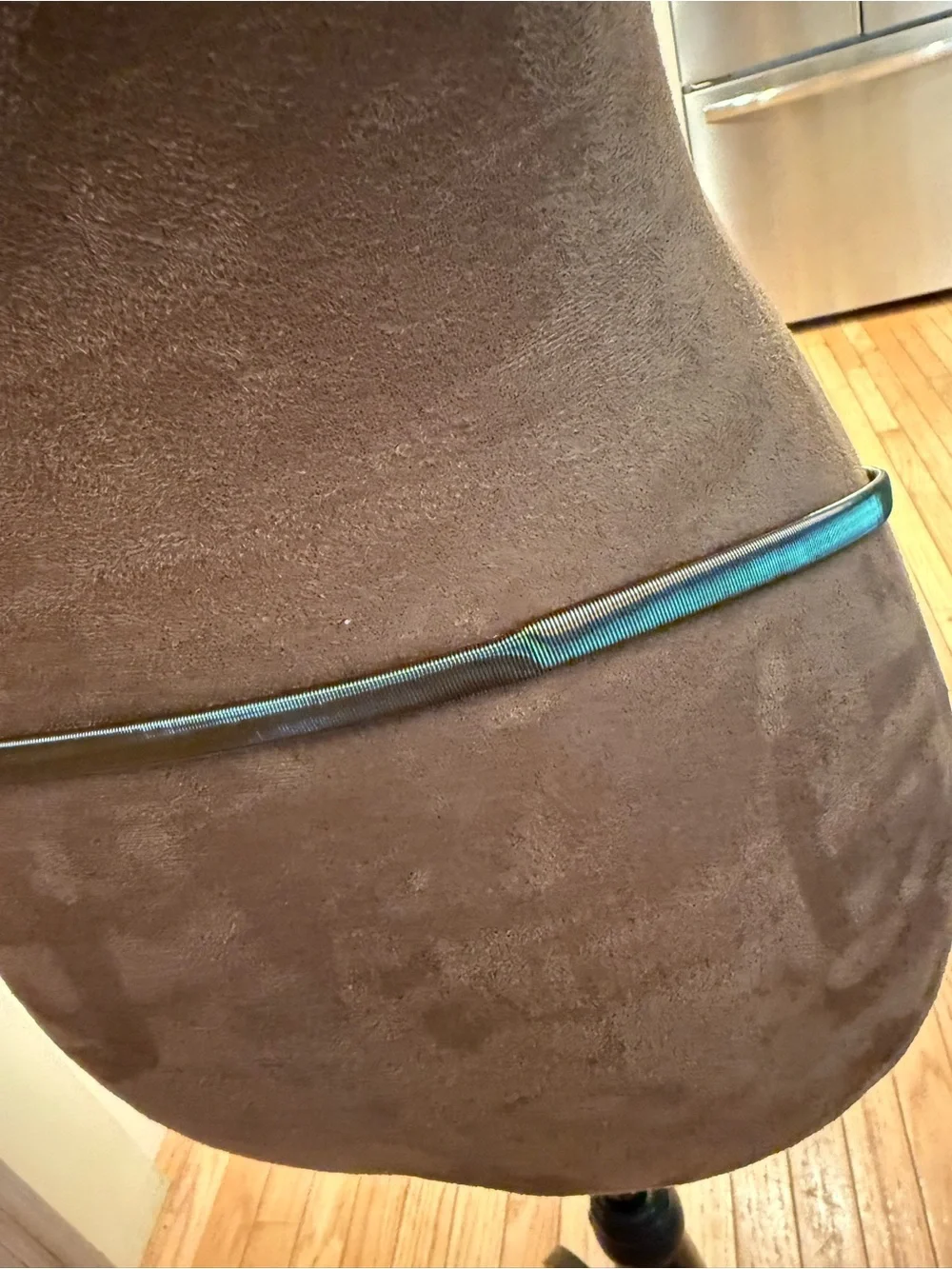 Crystal Flower Accent Metallic Waist Belt